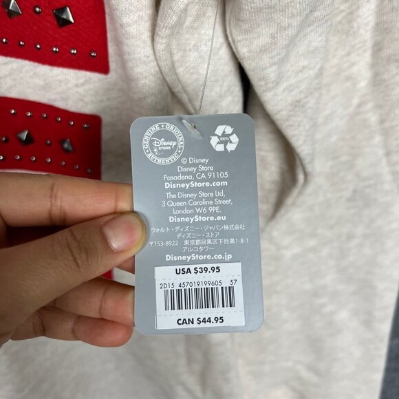 NWT Disney Mickey Mouse Love Pullover Crew Neck Women's Sweatshirt Sz XL - Picture 8 of 11